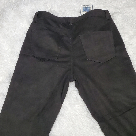 NWT!! INDIGO REIN BLACK VELVET SMOOTH MEDIUM RISE FUT & FLARE BELL BOTTOMS! - Picture 8 of 16